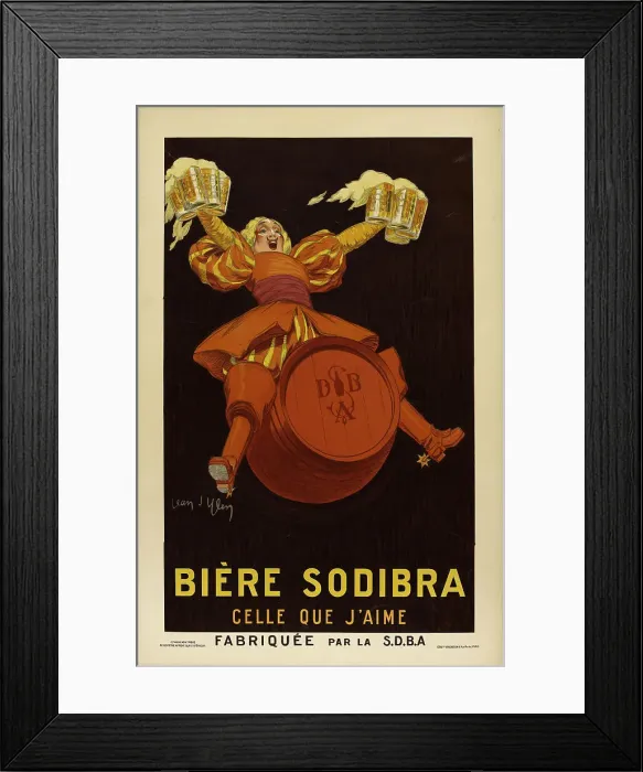 Framed Print : Bière Sodibra, 1920s. Creator: D'Ylen, Jean (1886-1938) Framed Print : Bière Sodibra, 1920s. Creator: D'Ylen, Jean (1886-1938)