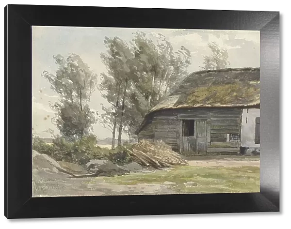 Farmhouse with barn, 1835-1892. Creator: Jan Willem van Borselen