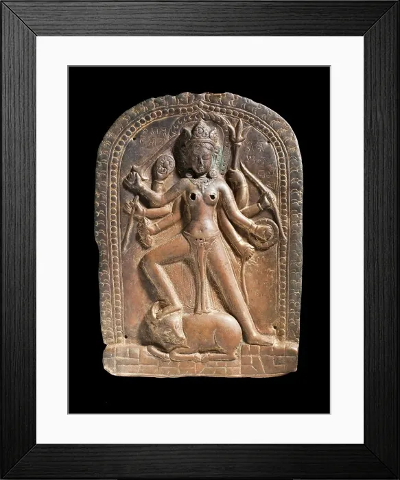 Framed Print : The Hindu Goddess Durga (image 1 of 4), 1090. Creator: Unknown Framed Print : The Hindu Goddess Durga (image 1 of 4), 1090. Creator: Unknown