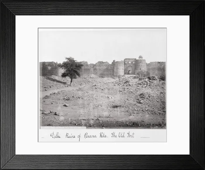 Framed Print : Delhi, Ruins of Purana Kila, The Old Fort, Late 1860s. Creator: Samuel Bourne Framed Print : Delhi, Ruins of Purana Kila, The Old Fort, Late 1860s. Creator: Samuel Bourne