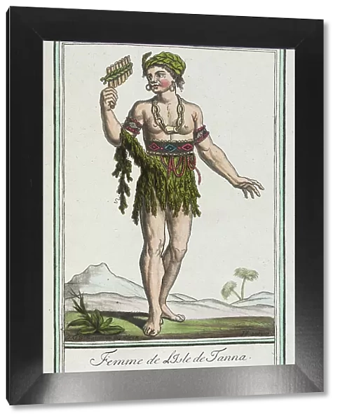 Costumes de Différents Pays, Femme de l'Isle de Tanna, c1797. Creators: Jacques Grasset de Saint-Sauveur, LF Labrousse