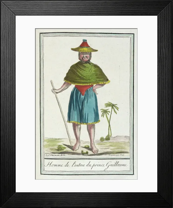 Framed Print : Costumes de Différents Pays, Homme de l'Entree du Prince Guillaume, c1797. Creators: Jacques Grasset de Saint-Sauveur, LF Labrousse Framed Print : Costumes de Différents Pays, Homme de l'Entree du Prince Guillaume, c1797. Creators: Jacques Grasset de Saint-Sauveur, LF Labrousse