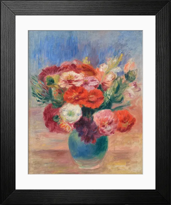Framed Print : Bouquet of flowers in earthen pitcher, 1885. Creator: Renoir, Pierre Auguste (1841-1919) Framed Print : Bouquet of flowers in earthen pitcher, 1885. Creator: Renoir, Pierre Auguste (1841-1919)