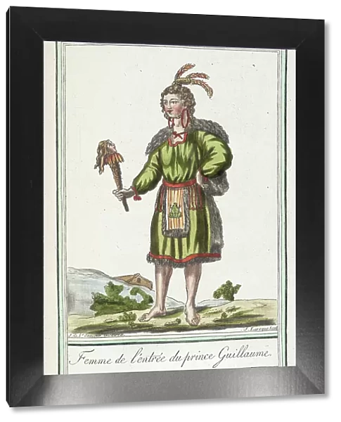 Costumes de Différents Pays, Femme de l'Entree du Prince Guillaume, c1797. Creators: Jacques Grasset de Saint-Sauveur, LF Labrousse