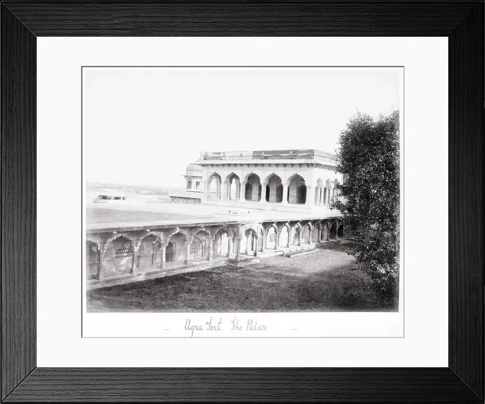 Framed Print : Agra Fort, The Palace, Late 1860s. Creator: Samuel Bourne Framed Print : Agra Fort, The Palace, Late 1860s. Creator: Samuel Bourne