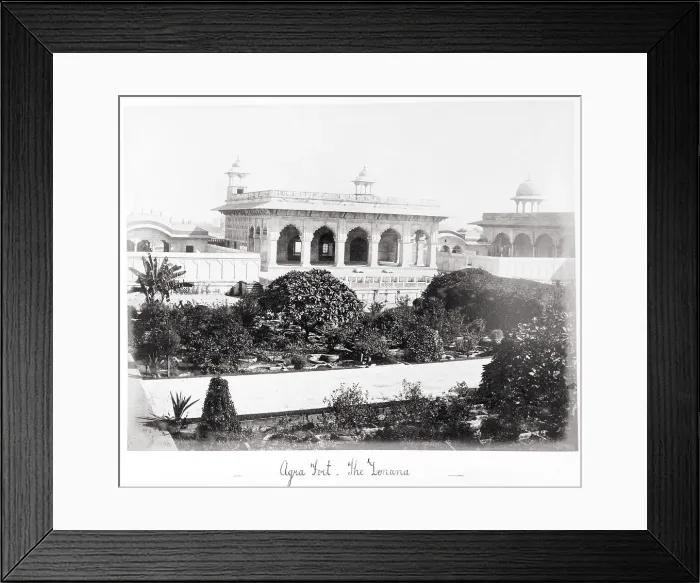 Framed Print : Agra Fort, The Lenana, Late 1860s. Creator: Samuel Bourne Framed Print : Agra Fort, The Lenana, Late 1860s. Creator: Samuel Bourne