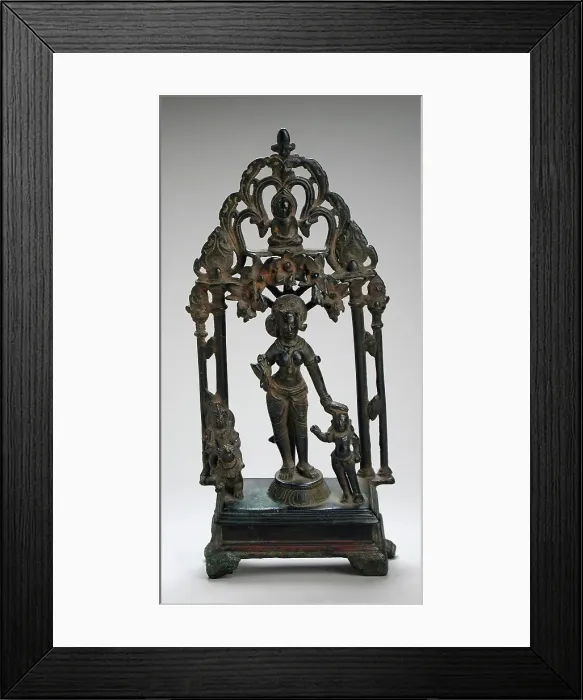 Framed Print : The Jain Goddess Ambika, 10th century. Creator: Unknown Framed Print : The Jain Goddess Ambika, 10th century. Creator: Unknown