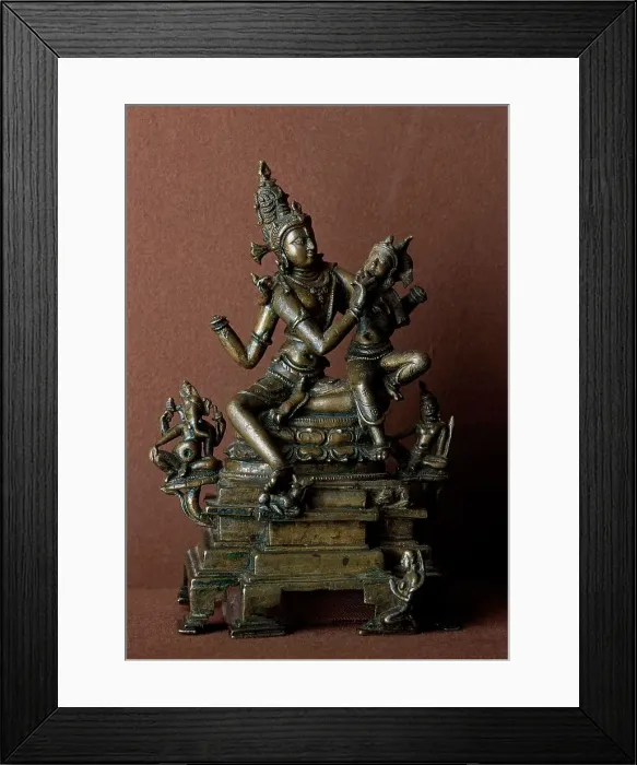 Framed Print : Shiva's Family, 10th century. Creator: Unknown Framed Print : Shiva's Family, 10th century. Creator: Unknown