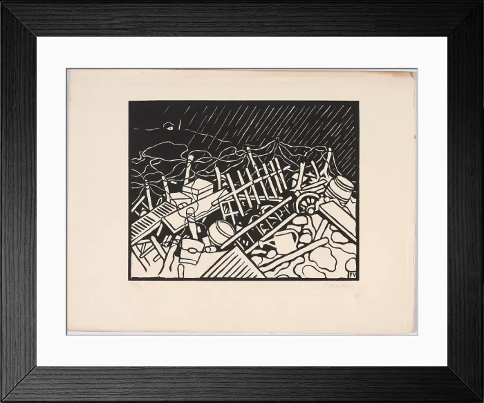 Framed Print : C'est la guerre (It's the war), 1915-1916. Creator: Vallotton, Felix Edouard (1865-1925) Framed Print : C'est la guerre (It's the war), 1915-1916. Creator: Vallotton, Felix Edouard (1865-1925)