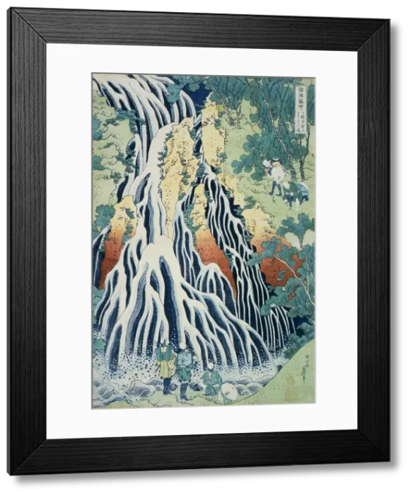 Framed Print : Falls of Kirifuri at Mt. Kurokami, Shimotsuke Province (image 2 of 2), c1832. Creator: Hokusai Framed Print : Falls of Kirifuri at Mt. Kurokami, Shimotsuke Province (image 2 of 2), c1832. Creator: Hokusai