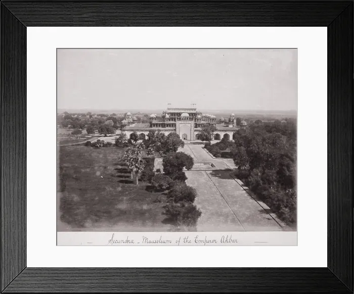 Framed Print : Secundra, Mausoleum of the Emperor Akbar, Late 1860s. Creator: Samuel Bourne Framed Print : Secundra, Mausoleum of the Emperor Akbar, Late 1860s. Creator: Samuel Bourne