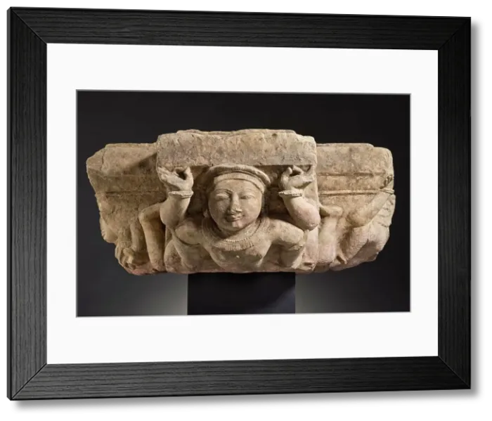 Framed Print : Architectural Capital with Yakshas and Avatars (image 3 of 5), 10th century. Creator: Unknown Framed Print : Architectural Capital with Yakshas and Avatars (image 3 of 5), 10th century. Creator: Unknown