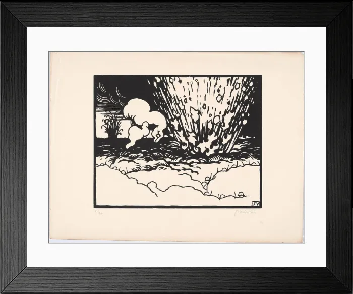 Framed Print : C'est la guerre (It's the war), 1915-1916. Creator: Vallotton, Felix Edouard (1865-1925) Framed Print : C'est la guerre (It's the war), 1915-1916. Creator: Vallotton, Felix Edouard (1865-1925)