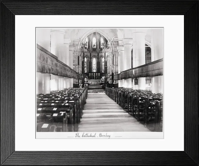 Framed Print : The Cathedral, Bombay, Late 1860s. Creator: Samuel Bourne Framed Print : The Cathedral, Bombay, Late 1860s. Creator: Samuel Bourne