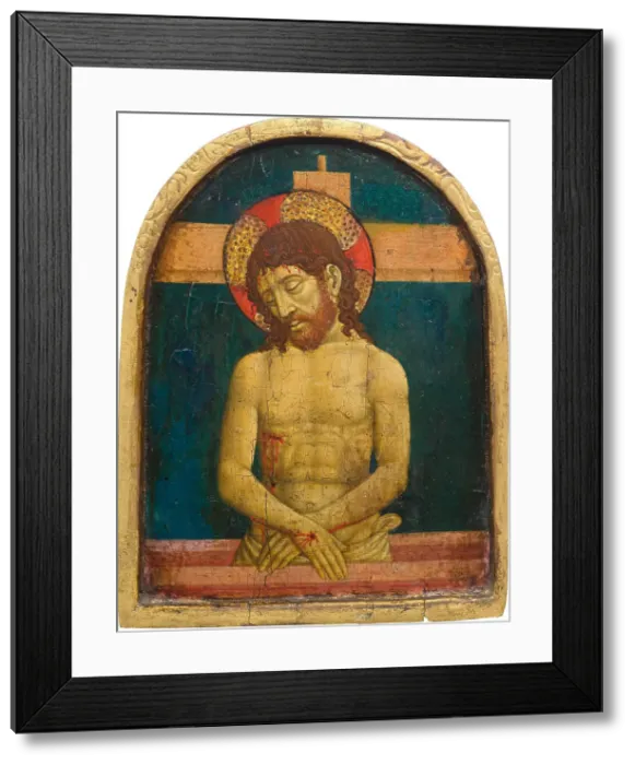 Framed Print : Christ as the Suffering Redeemer. Creator: Giovanni Francesco da Rimini (1420-1469) Framed Print : Christ as the Suffering Redeemer. Creator: Giovanni Francesco da Rimini (1420-1469)
