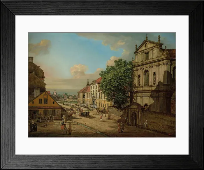 Framed Print : Church of the Bridgettines and the Arsenal in Warsaw, 1778. Creator: Bellotto, Bernardo (1720-1780) Framed Print : Church of the Bridgettines and the Arsenal in Warsaw, 1778. Creator: Bellotto, Bernardo (1720-1780)
