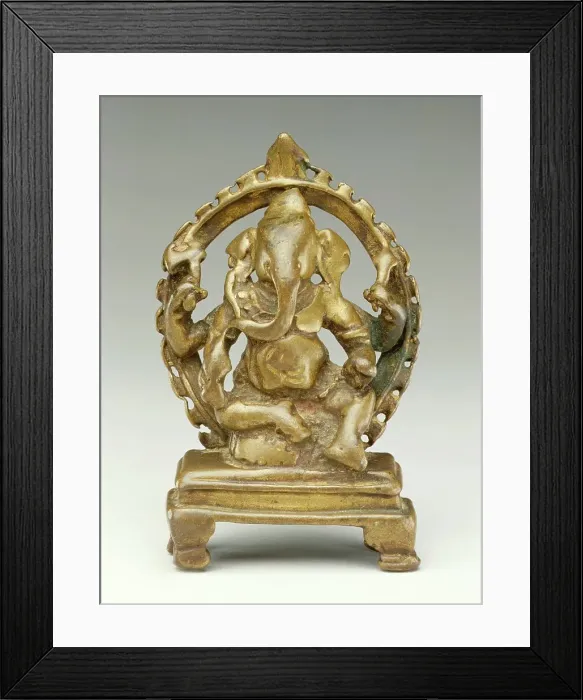 Framed Print : Ganesha, Lord of Obstacles, 10th-11th century. Creator: Unknown Framed Print : Ganesha, Lord of Obstacles, 10th-11th century. Creator: Unknown