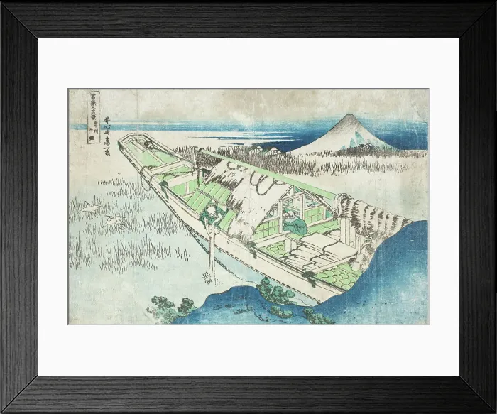 Framed Print : Joshu, Ushibori, Hetachi Provinces (image 1 of 2), 19th century. Creator: Hokusai Framed Print : Joshu, Ushibori, Hetachi Provinces (image 1 of 2), 19th century. Creator: Hokusai