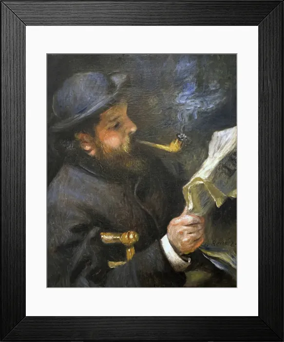 Framed Print : Claude Monet lisant, ca 1873. Creator: Renoir, Pierre Auguste (1841-1919) Framed Print : Claude Monet lisant, ca 1873. Creator: Renoir, Pierre Auguste (1841-1919)