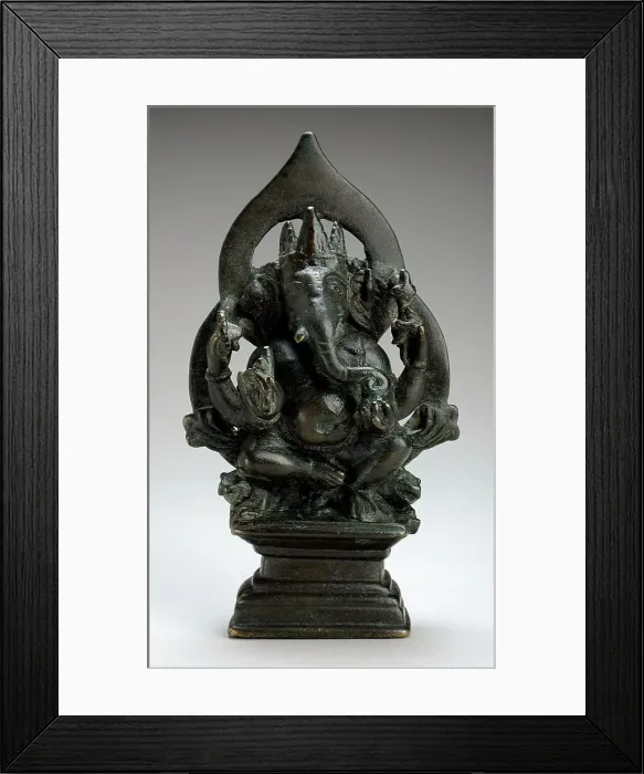 Framed Print : Ganesha, Lord of Obstacles, 10th-11th century. Creator: Unknown Framed Print : Ganesha, Lord of Obstacles, 10th-11th century. Creator: Unknown