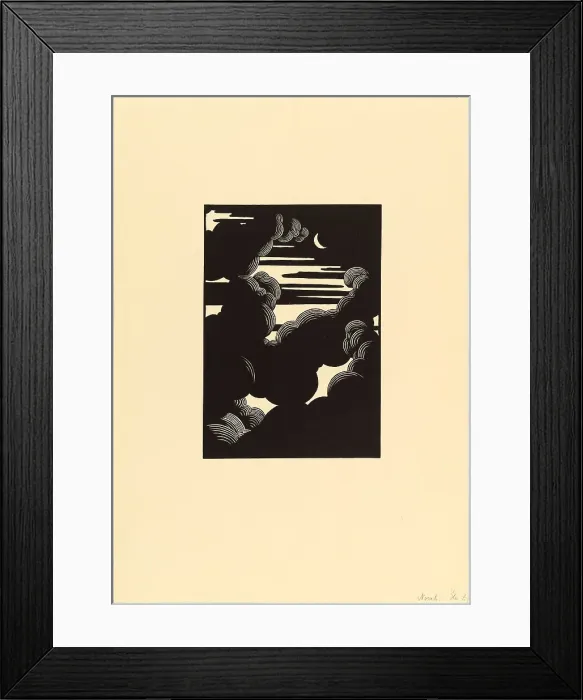 Framed Print : Clouds, 1894. Creator: Vallotton, Felix Edouard (1865-1925)