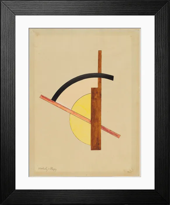 Framed Print : Composition, 1921. Creator: Moholy-Nagy, Laszlo (1895-1946) Framed Print : Composition, 1921. Creator: Moholy-Nagy, Laszlo (1895-1946)