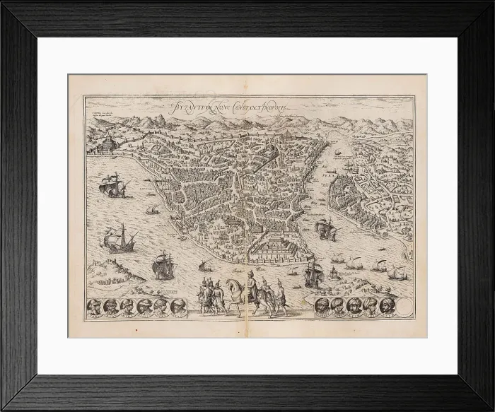 Framed Print : Constantinople. From Civitates orbis terrarum, 1572. Creator: Braun, Georg (1541-1622) Framed Print : Constantinople. From Civitates orbis terrarum, 1572. Creator: Braun, Georg (1541-1622)