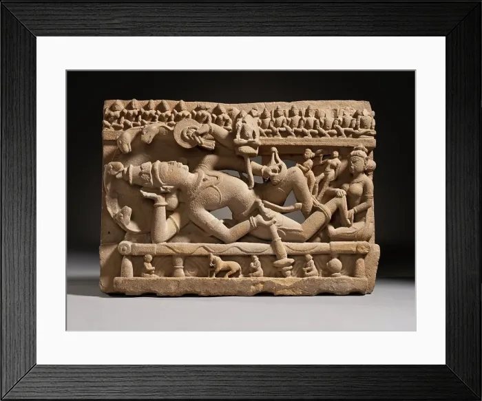 Framed Print : Vishnu in His Cosmic Sleep, 11th century. Creator: Unknown Framed Print : Vishnu in His Cosmic Sleep, 11th century. Creator: Unknown