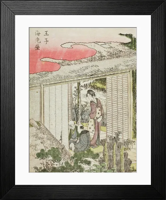 Framed Print : Oji Ebiya, c1802. Creator: Hokusai Framed Print : Oji Ebiya, c1802. Creator: Hokusai