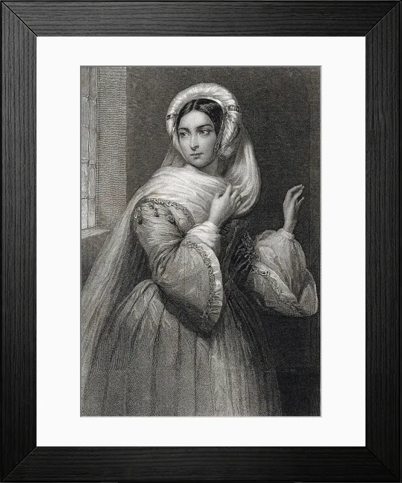 Framed Print : Cornélie Falcon as Rachel in the Opera La Juive by Fromental Halévy, 1840. Creator: Charpentier, Auguste (1815-1880) Framed Print : Cornélie Falcon as Rachel in the Opera La Juive by Fromental Halévy, 1840. Creator: Charpentier, Auguste (1815-1880)