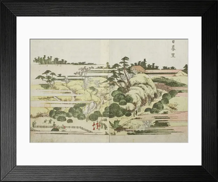 Framed Print : Nippori, c1802. Creator: Hokusai Framed Print : Nippori, c1802. Creator: Hokusai