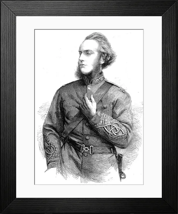 Framed Print : Lord Elcho - from a photograph by John Watkins, 1860. Creator: Unknown Framed Print : Lord Elcho - from a photograph by John Watkins, 1860. Creator: Unknown