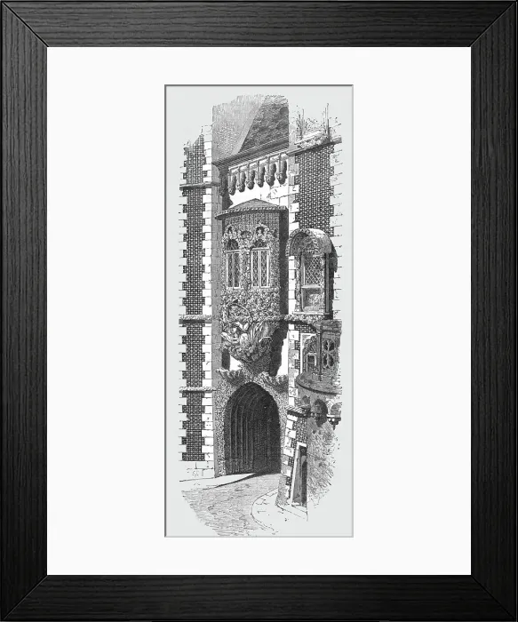 Framed Print : Doorway and Oriel in the Penha Verde in Cintra; Excursions near Lisbon, 1875. Creator: Unknown Framed Print : Doorway and Oriel in the Penha Verde in Cintra; Excursions near Lisbon, 1875. Creator: Unknown