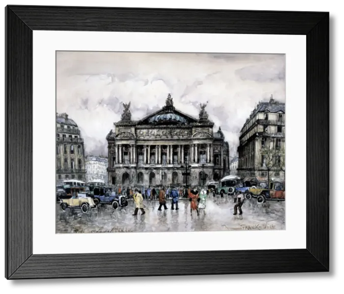 Framed Print : Place of the Opera, c1900-1951. Artist: Frank Will Framed Print : Place of the Opera, c1900-1951. Artist: Frank Will