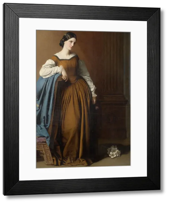 Framed Print : Mrs Georgina Maria Grenfell, died 1894, married Glyn. Creator: Robert Thorburn Framed Print : Mrs Georgina Maria Grenfell, died 1894, married Glyn. Creator: Robert Thorburn