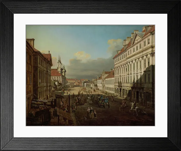 Framed Print : Dluga Street, Warsaw, 1777. Creator: Bellotto, Bernardo (1720-1780) Framed Print : Dluga Street, Warsaw, 1777. Creator: Bellotto, Bernardo (1720-1780)