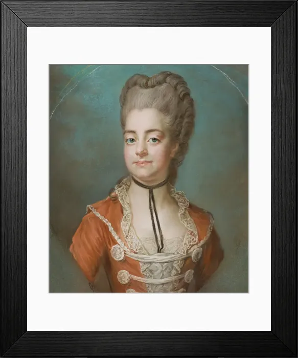 Framed Print : Kristina Augusta von Fersen, 1754-1846, married to Fredrik Adolf Löwenhielm, mid-18th century. Creator: School of Gustaf Lundberg Framed Print : Kristina Augusta von Fersen, 1754-1846, married to Fredrik Adolf Löwenhielm, mid-18th century. Creator: School of Gustaf Lundberg