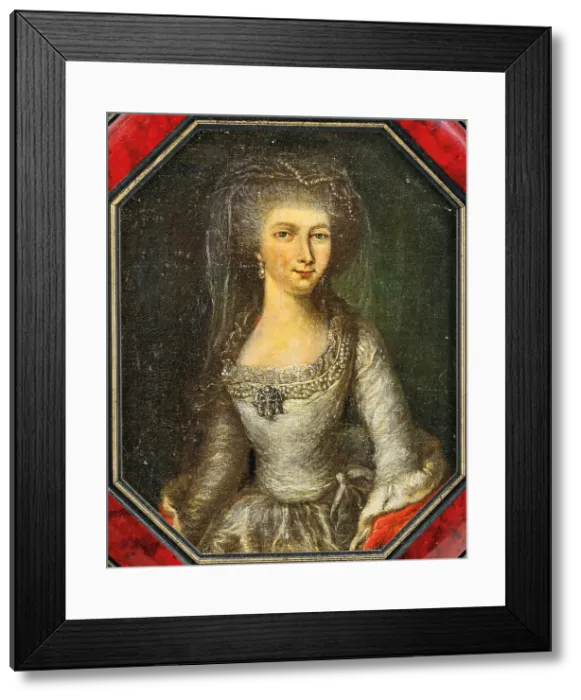 Framed Print : Duchess Elisabeth Christine of Brunswick-Wolfenbüttel-Bevern (1715-1797), Queen of Prussia, c.1740. Creator: Anonymous Framed Print : Duchess Elisabeth Christine of Brunswick-Wolfenbüttel-Bevern (1715-1797), Queen of Prussia, c.1740. Creator: Anonymous