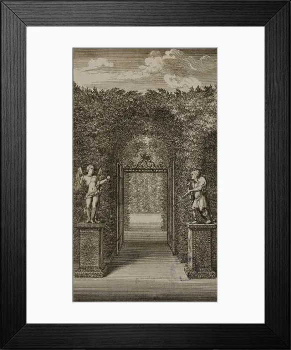 Framed Print : L'Entrée du Labyrinthe, 1679. Creator: Sebastien Le Clerc Framed Print : L'Entrée du Labyrinthe, 1679. Creator: Sebastien Le Clerc