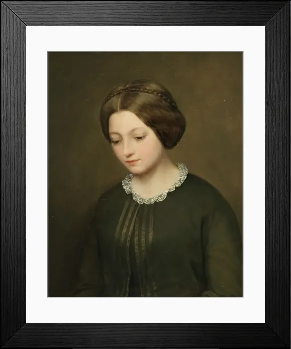 Framed Print : Marie Dietsch, 1848. Creator: Sophie Adlersparre Framed Print : Marie Dietsch, 1848. Creator: Sophie Adlersparre