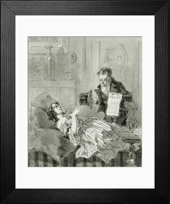 Framed Print : Faubourg de Cologne, 1856. Creator: Félicien Rops Framed Print : Faubourg de Cologne, 1856. Creator: Félicien Rops