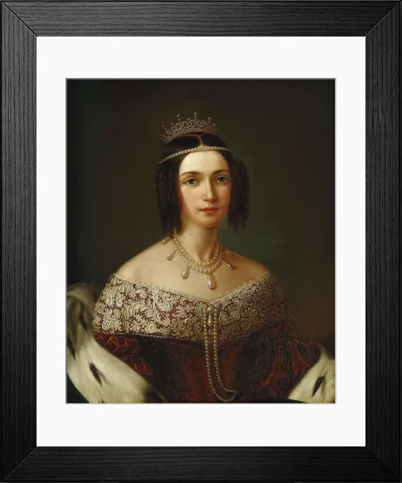 Framed Print : Josefina, 1807-1876, Queen of Sweden and Norway, Princess of Leuchtenberg, 1841. Creator: Sophie Adlersparre Framed Print : Josefina, 1807-1876, Queen of Sweden and Norway, Princess of Leuchtenberg, 1841. Creator: Sophie Adlersparre