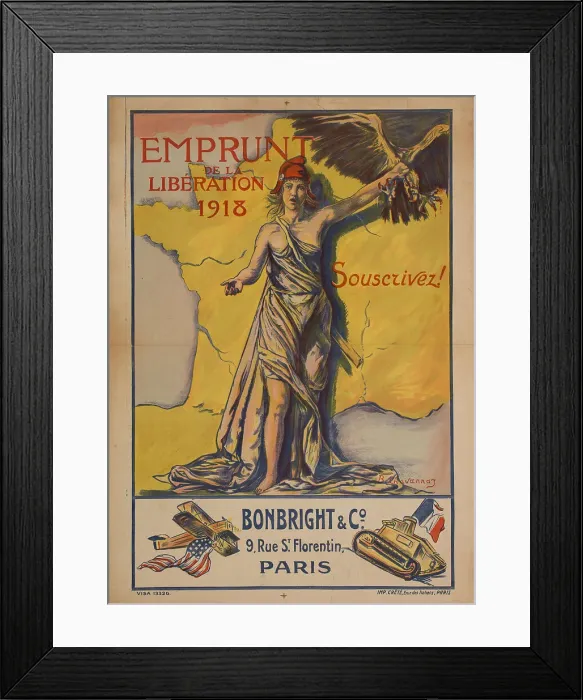 Framed Print : Emprunt de la Libération 1918, 1918. Creator: Chavannaz, Bernard (active 1910s) Framed Print : Emprunt de la Libération 1918, 1918. Creator: Chavannaz, Bernard (active 1910s)