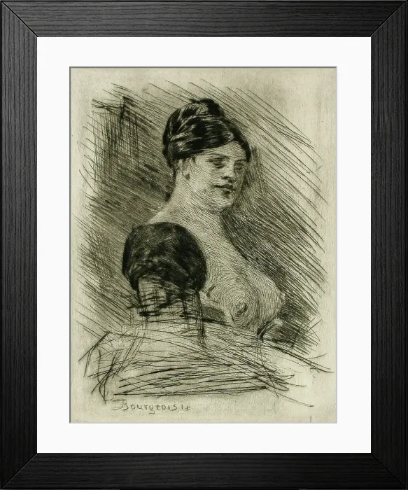 Framed Print : Bourgeoisie, between circa 1875 and circa 1880. Creator: Félicien Rops Framed Print : Bourgeoisie, between circa 1875 and circa 1880. Creator: Félicien Rops