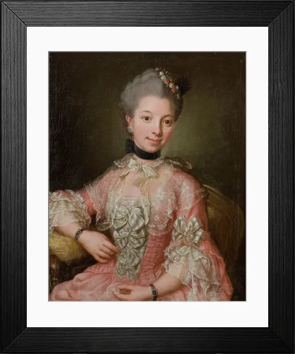 Framed Print : Kristina Sofia Silfversköld, married Drufva (1726-1779). mid-late 18th century. Creator: Ulrika Fredrika Pasch Framed Print : Kristina Sofia Silfversköld, married Drufva (1726-1779). mid-late 18th century. Creator: Ulrika Fredrika Pasch