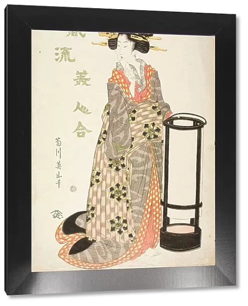 Woman by a Lantern, 1810s. Creator: Kikugawa Eizan