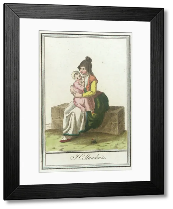 Framed Print : Costumes de Différents Pays, Hollandaise, c1797. Creators: Jacques Grasset de Saint-Sauveur, LF Labrousse Framed Print : Costumes de Différents Pays, Hollandaise, c1797. Creators: Jacques Grasset de Saint-Sauveur, LF Labrousse