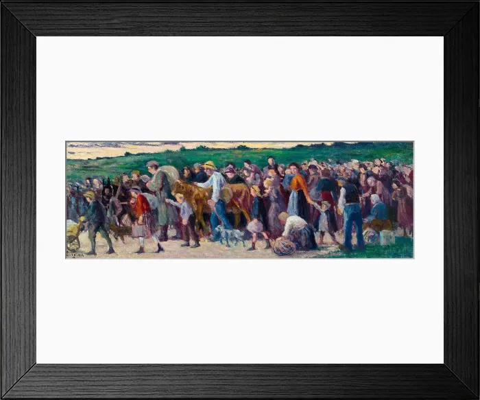 Framed Print : Exodus, 1914-1915. Creator: Luce, Maximilien (1858-1941)