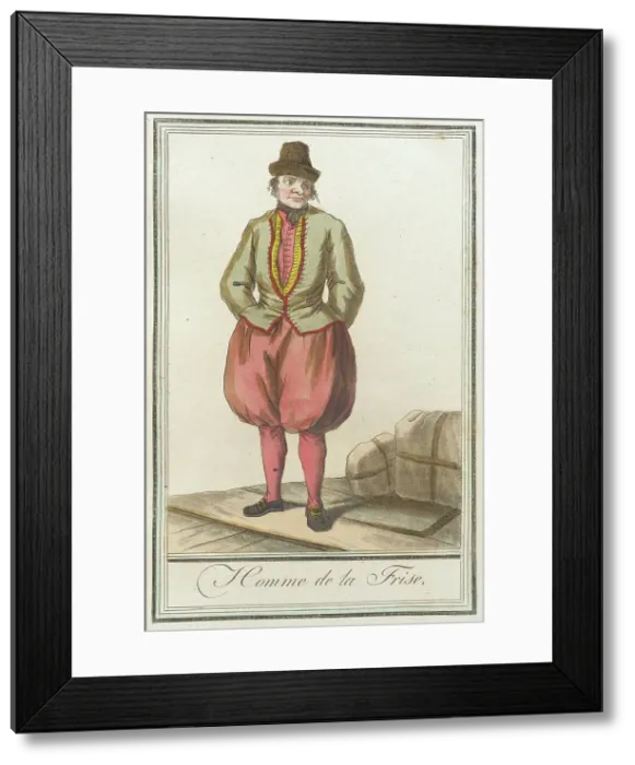 Framed Print : Costumes de Différents Pays, Homme de la Frise, c1797. Creators: Jacques Grasset de Saint-Sauveur, LF Labrousse Framed Print : Costumes de Différents Pays, Homme de la Frise, c1797. Creators: Jacques Grasset de Saint-Sauveur, LF Labrousse