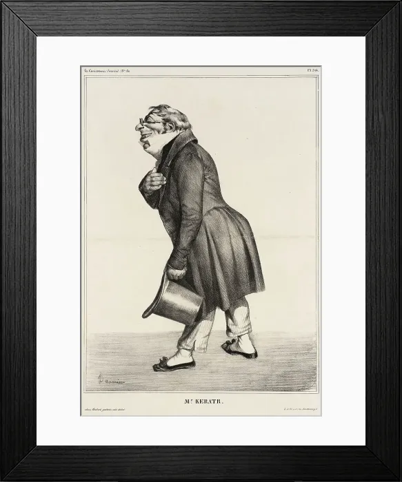 Framed Print : Comte de Kératry, 1833. Creator: Honore Daumier Framed Print : Comte de Kératry, 1833. Creator: Honore Daumier
